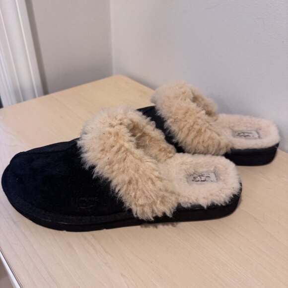 UGG Australia Black Suede Leather Slip-On Clogs | Size 10 | Gently Used 🖤👞 - Picture 2 of 12